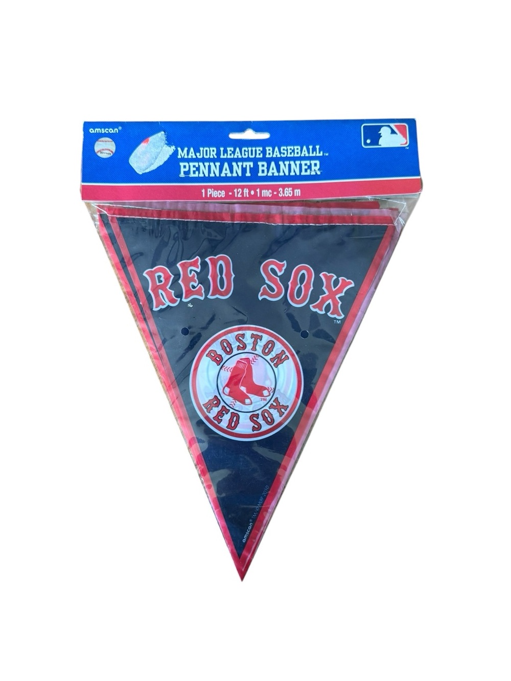 Amscan MLB Boston Red Sox Pennant Banner 12 foot